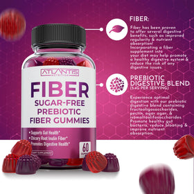 Atlantis Nutrition Gummies Fibres Sans Sucre - vue de côté