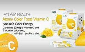 ATOMY Colorfood Vitamin C Poudre 180g contenu