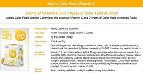 ATOMY Colorfood Vitamin C Poudre 180g étiquette
