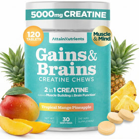 Attain Nutrients Chews de Créatine 5000mg face avant du packaging