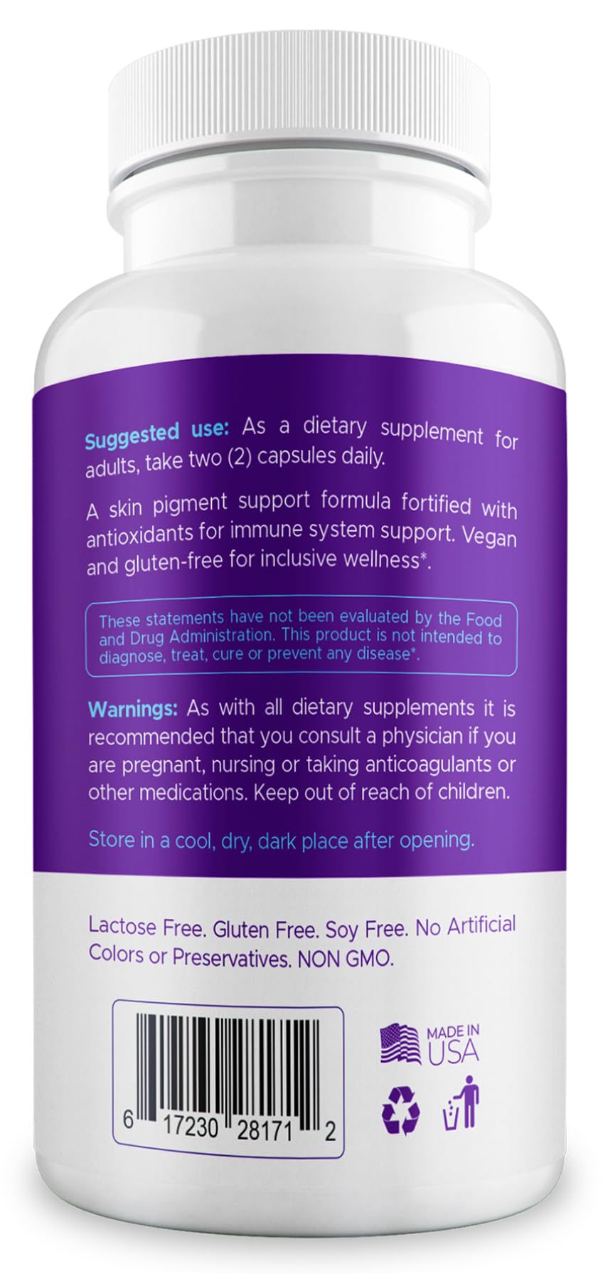 AURA VITAMINS Capsules Vitiligo 60 comprimés sur un comptoir