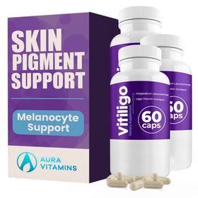 AURA VITAMINS Capsules Vitiligo 60 unités vue avant