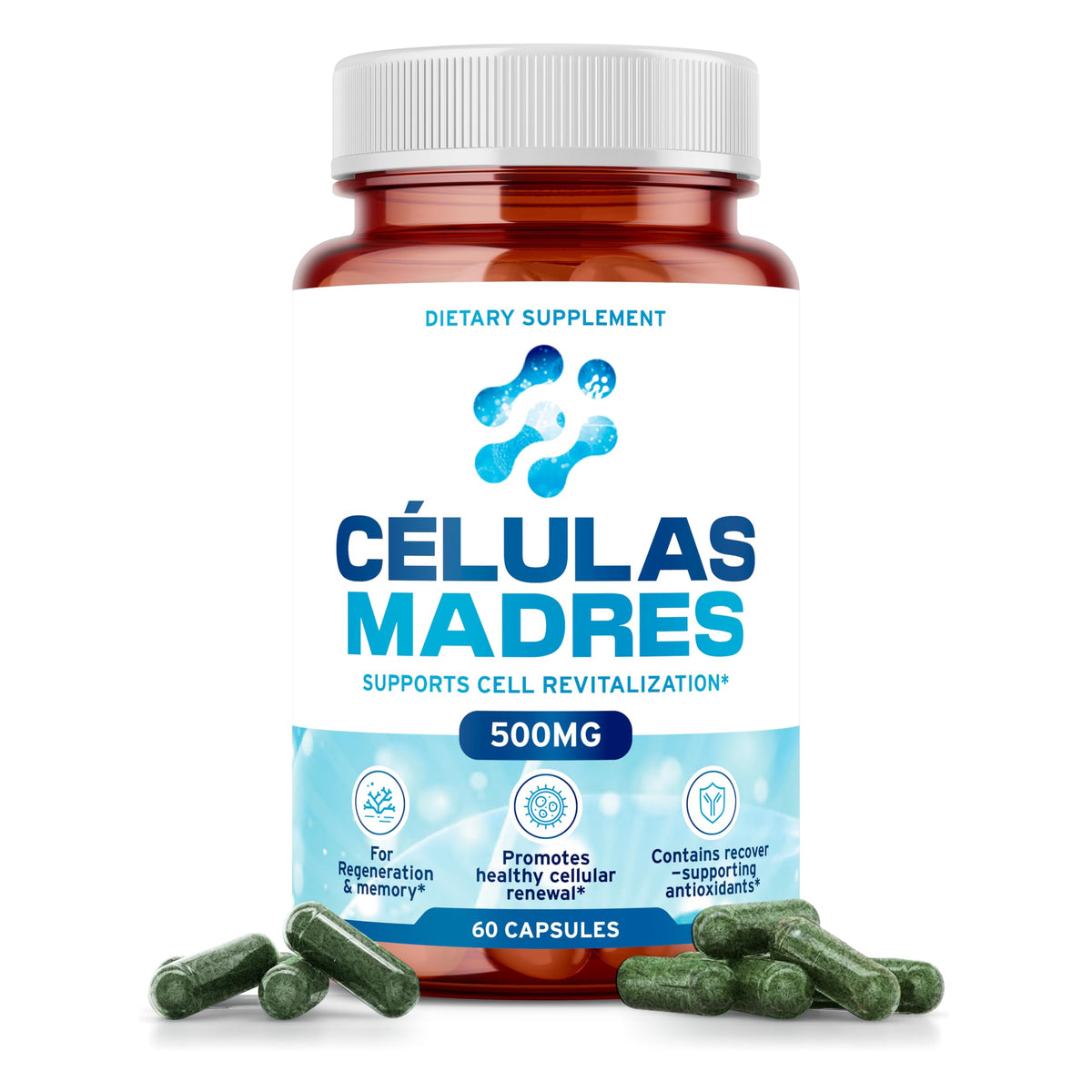 AURA VITAMINS Compléments Alimentaires Cellules Souches 500mg - Flacon avant