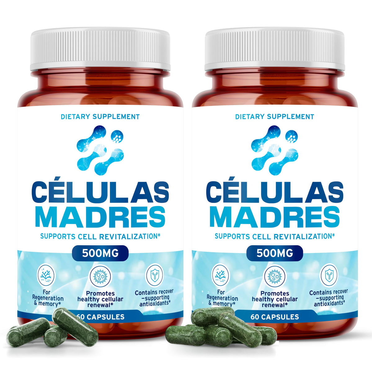 AURA VITAMINS Compléments Alimentaires Cellules Souches 500mg Flacon de 120 Capsules