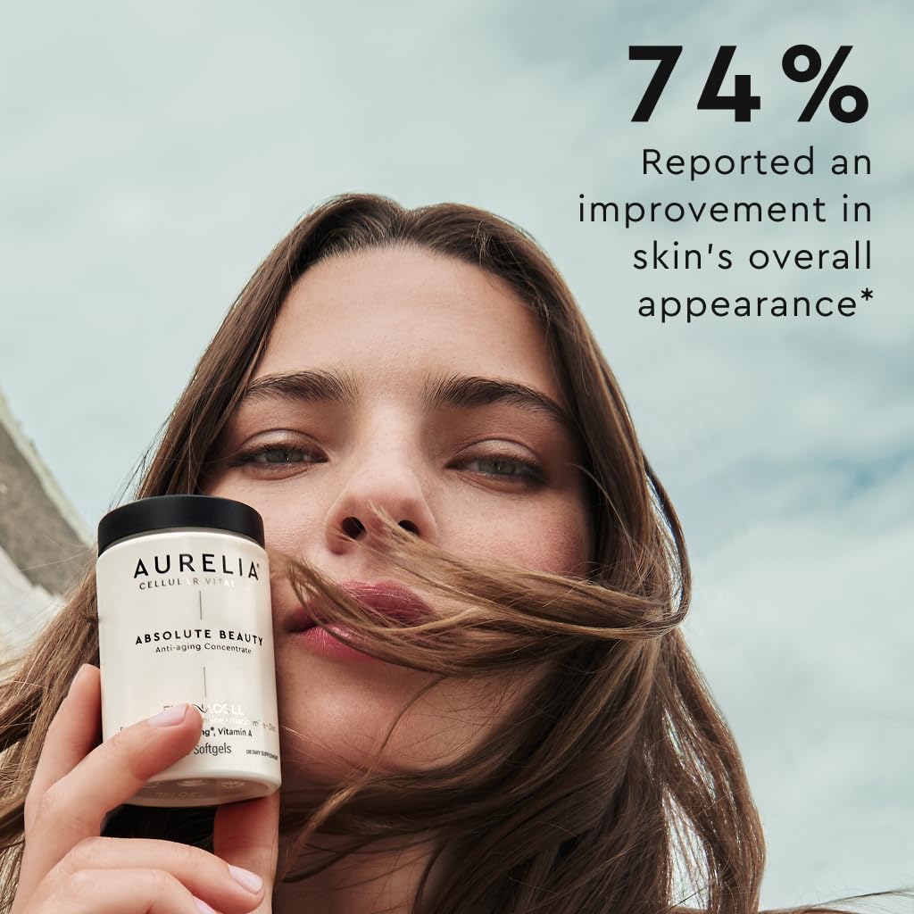 AURELIA Absolute Beauty complément alimentaire sur une surface en bois