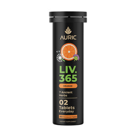 Auric LIV365 comprimés effervescents orange vue de face