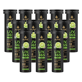 Auric LIV365 Green tablettes effervescentes, vue de face