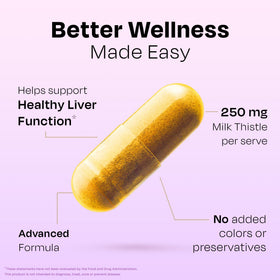 Auric Milk Thistle ++ avec des ingrédients naturels autour