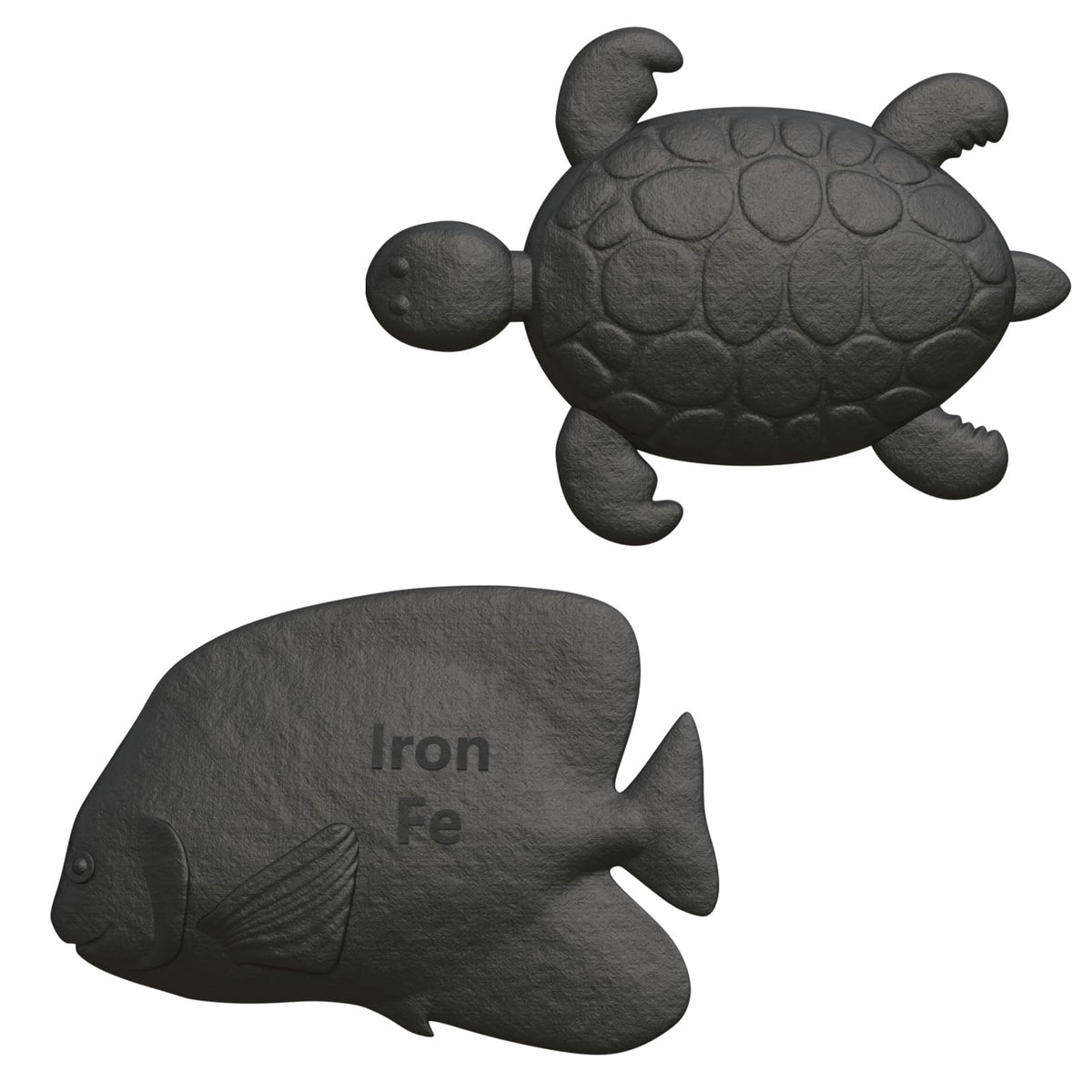 Aurionix Iron Fish 2 Pack vue de face, outil de cuisine en fonte