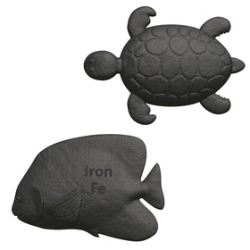 Aurionix Iron Fish 2 Pack vue de face, outil de cuisine en fonte