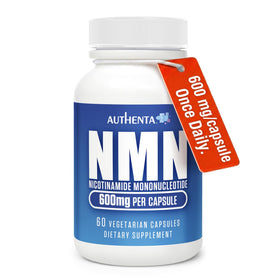 AUTHENTA NMN 600 mg complément alimentaire en bouteille vue de face