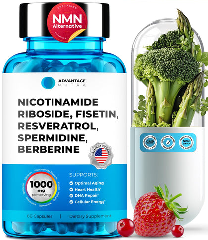 AvantageNutra Nicotinamide Riboside 500mg vue de face