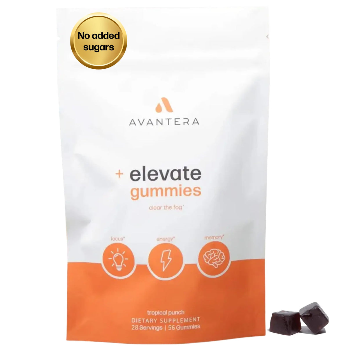 Avantera Gummies Nootropiques pot de 56 gummies vue de face