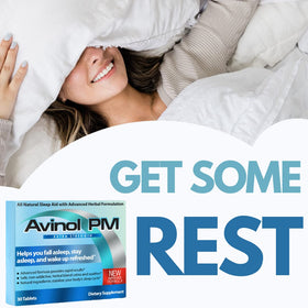 Avinol PM Complément Alimentaire Sommeil Renforcé - comprimés dans une main