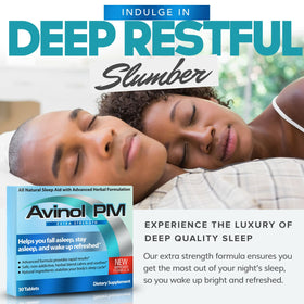 Avinol PM Complément Alimentaire Sommeil Renforcé - prise de nuit