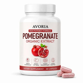Avoria Extrait de Grenade Bio en Capsules, vue de l'emballage avant