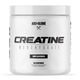Axe & Sledge Basics Creatine 50 servings front view
