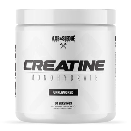 Axe & Sledge Basics Creatine 50 servings front view