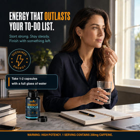 Axiom Nutrition Énergie et Concentration flacon avec étiquette