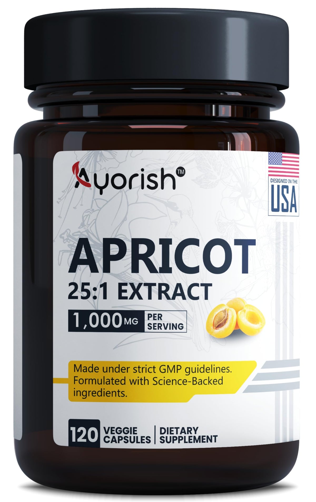 Ayorish Extrait d'Abricot 500 mg capsule avant