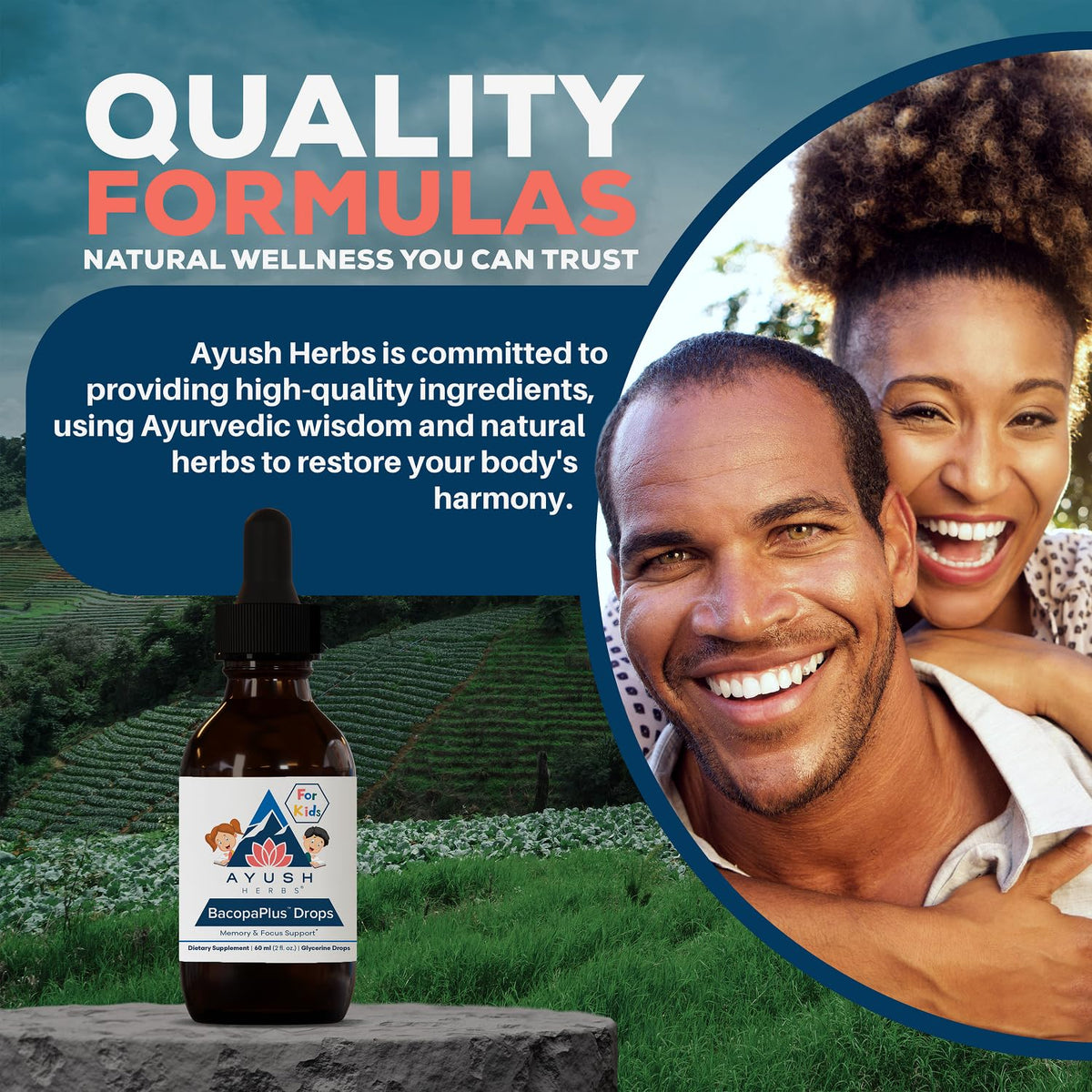 Ayush Herbs BacopaPlus Gouttes avec fruits frais