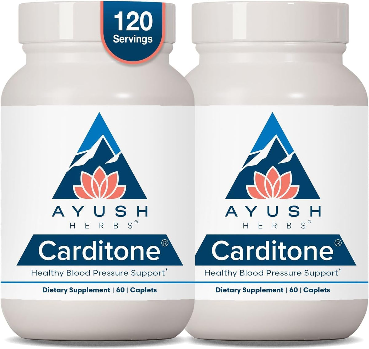 Ayush Herbs Carditone 120 comprimés vue avant avec emballage