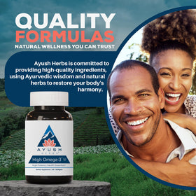 Ayush Herbs Omega 3 avec ingrédients naturels