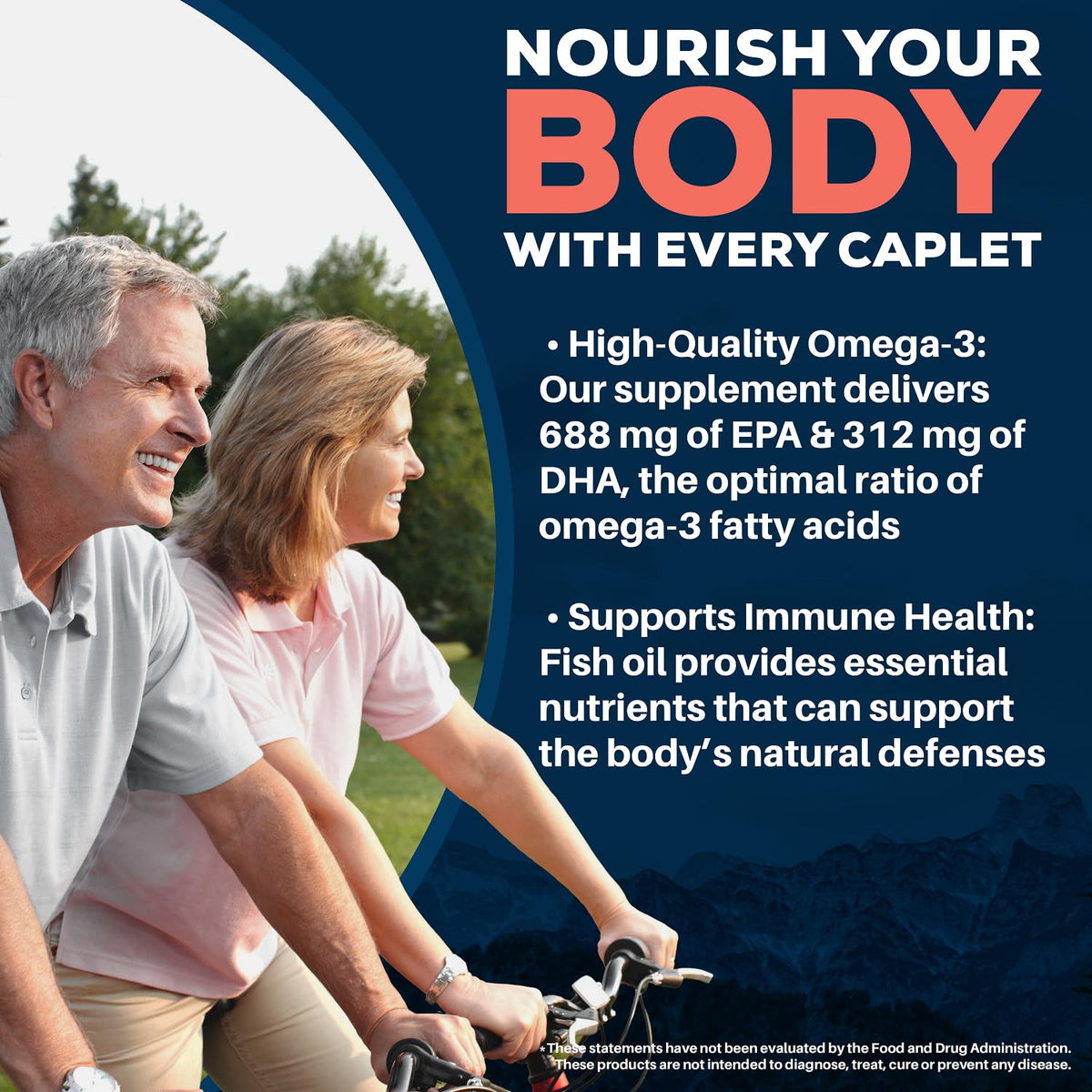 Ayush Herbs Omega 3 capsules sur un fond blanc