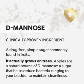 AZO D-Mannose 120 capsules avec mise en scène sur une table