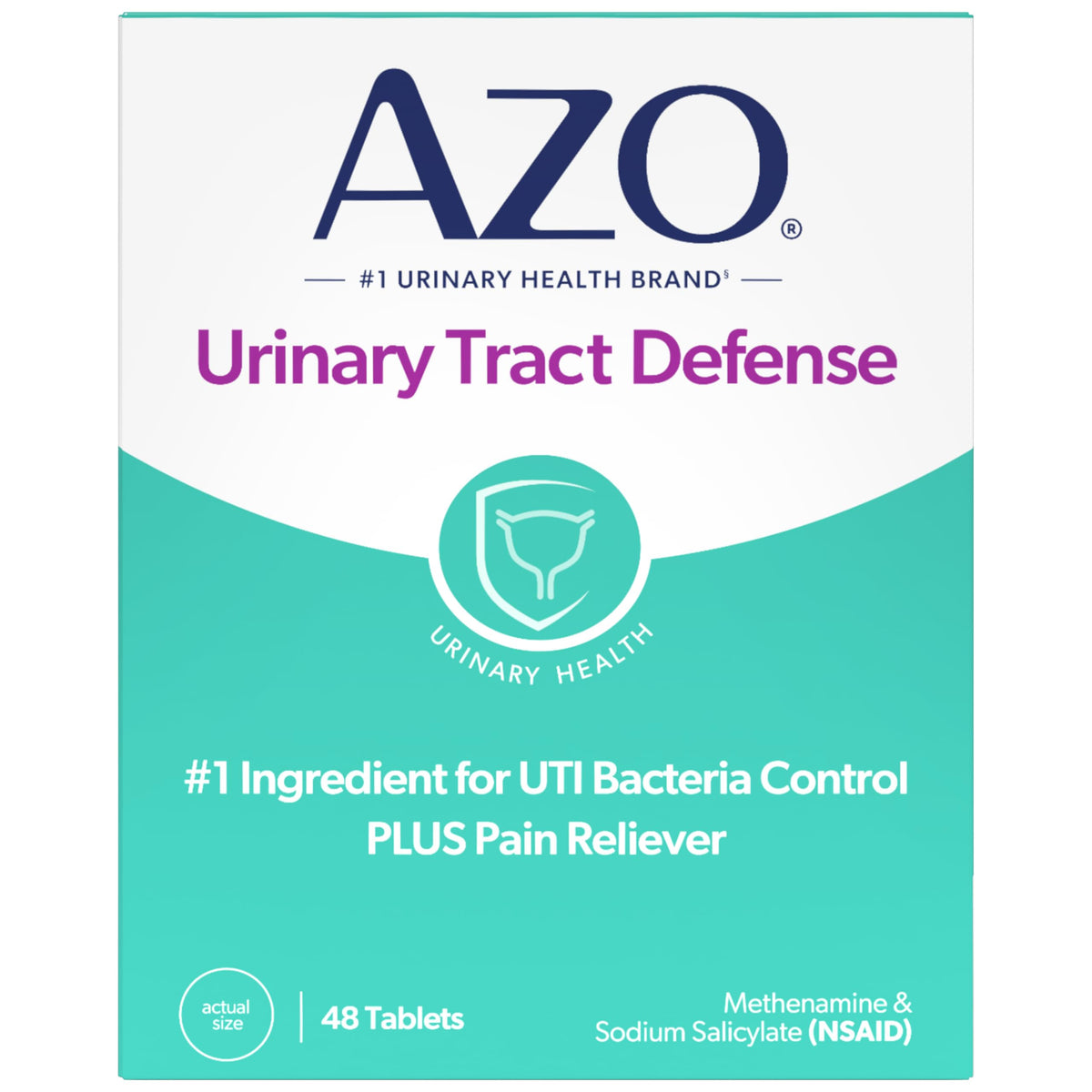 AZO Protection Antibactérienne 48 Comprimés vue de face