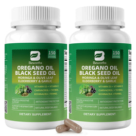 B BEWORTHS Capsules d'Huile d'Origan et Huile de Graines Noires - vue de face