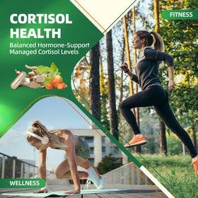 B BEWORTHS Compléments Alimentaires Cortisol 10-en-1 60 Capsules Végétaliennes avec un verre d'eau