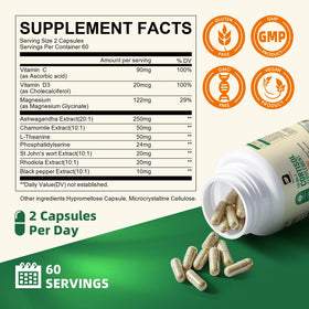 B BEWORTHS Cortisol en capsules avec dosage