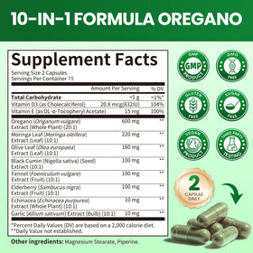 B BEWORTHS Huile d'Origan capsules avec étiquette