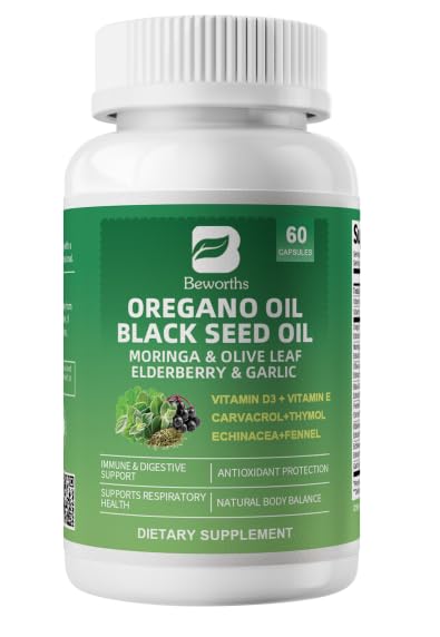 B BEWORTHS huile d'origan capsules vue de face