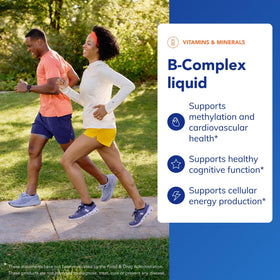 B-Complex Liquide Pure Encapsulations 140 mL étiquette détaillée