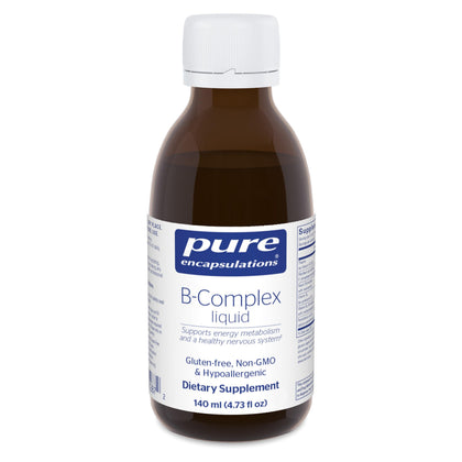 B-Complex Liquide Pure Encapsulations 140 mL vue de face