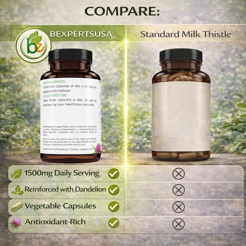 B-Experts Cardo Mariano et Diente de León capsules dans une main