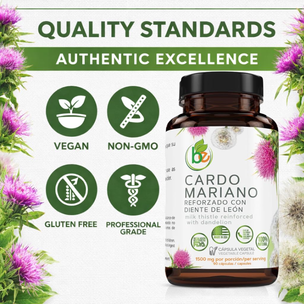 B-Experts Cardo Mariano et Diente de León capsules sur une table