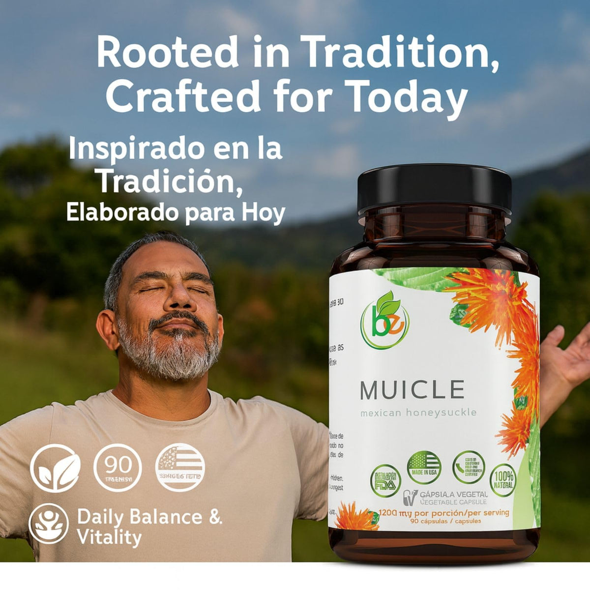 B-Experts Muicle Capsules Forte 1200 mg capsules sur une surface