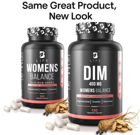 B Life Company Complément Alimentaire DIM 400 mg 120 capsules avec verre d'eau