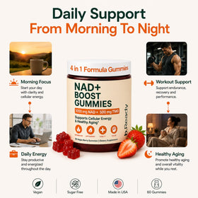b.Ready Gummies NAD+ 1000 mg ingrédients sur l'emballage