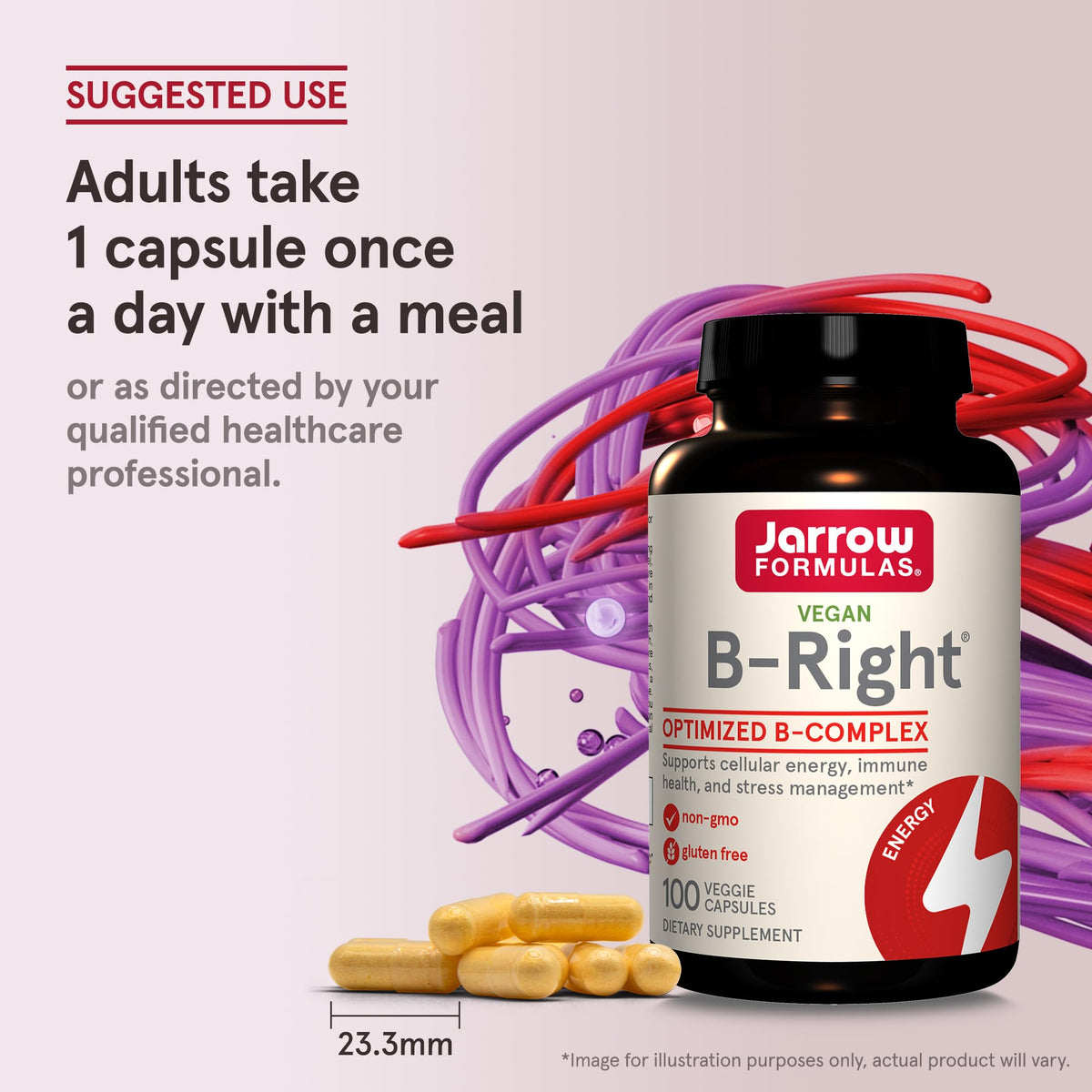 B-Right Complex B Jarrow Formulas avec des ingrédients clés
