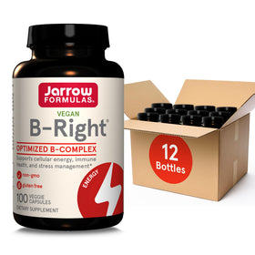 B-Right Complex B Jarrow Formulas flacon de 100 capsules végétales