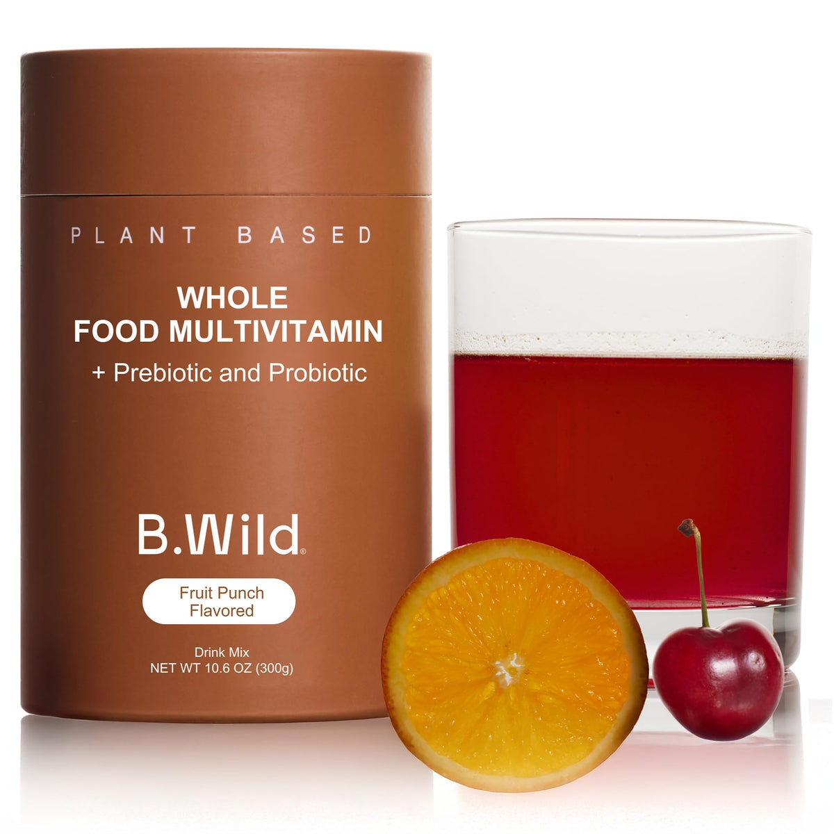 B.WILD Mélange de Boisson Multivitaminé à Base de Plantes, emballage avant