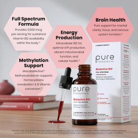 B12 liquide Pure Therapro Rx avec cuillère doseuse