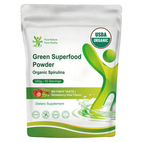 Babivek Poudre de Super Greens Bio 272g vue de face avec étiquette
