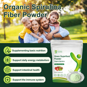 Babivek Poudre de Super Greens Bio dans un smoothie vert