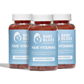Baby Blues gummies pour cheveux post-partum, paquet de 180 gummies