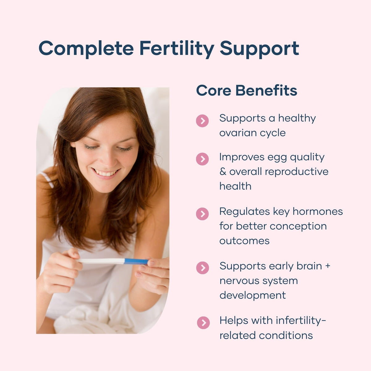 BabyRx Compléments Alimentaires Fertilité+ Femmes 90 Capsules - vue arrière